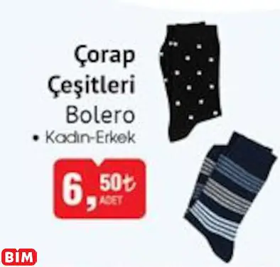 BOLERO ÇORAP ÇEŞİTLERİ